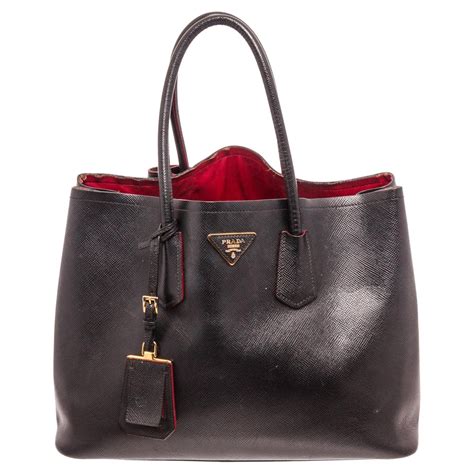 asciugamano prada|Prada Double Saffiano Leather Tote Bag .